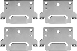 FIX ZHANG 116791 Mounting Plates Bed Frame Brackets Replacement for IKEA Bed Frame Part Compatible Hemnes Malm Brimnes (4 Pack)