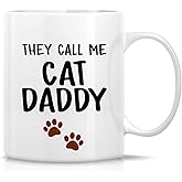 Retreez Funny Mug - They Call Me Cat Daddy Cat Lovers 11 Oz Ceramic Coffee Mugs - Funny, Sarcastic, Motivational, Inspirational birthday gifts for husband, boyfriend, friends, coworkers, dad, father