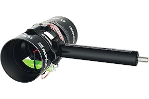 Sanlida Archery Hero10 Advanced Target Compound Bow Sight Scope with 6X＆8X-Aluminum Machined - Right and Left Handed