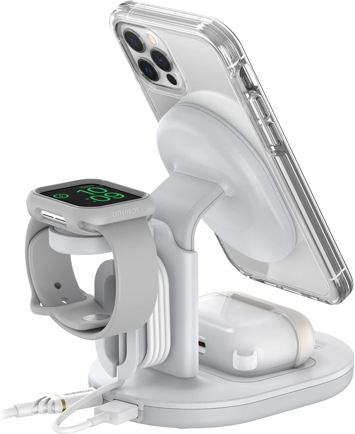 OtterBox 3-in-1 Wireless Charging Station 2.0 for MagSafe - White