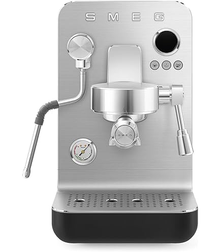 Amazon.com: Smeg White Stainless Steel 50's Retro Espresso Machine