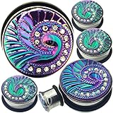 MoDTanOiz Expander Earlets Stainless Steel piercing tunnels plug earring 00g 00 gauges 10mm