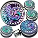 MoDTanOiz Expander Earlets Stainless Steel piercing tunnels ear plug earring 1/2 inch 12mm