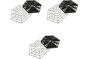 Housoutil 30pcs Plastics Pond Guard Net Protector, Web Hexagonal Pond Fish Protector with Connecting Hook, Splicing Pond Fish Protector Cover Resist Herons Racoons Cats Crows Seabirds