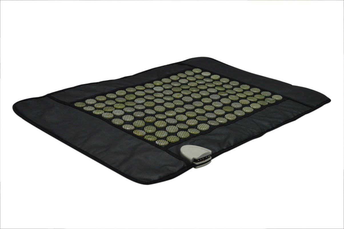OVIDA SeHeat Natural Jade & Tourmaline Mat Far Infrared Electric Heating Therapy Pad, Small, 19'' L x 15'' W