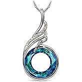 Kate Lynn "Rise From the Ashes Phoenix Necklace Made with Crystals from Austria, 18"+2" Necklace, Packaged with Jewelry Box, Birthday Gift for Women, Symbol of Luck and Renewal