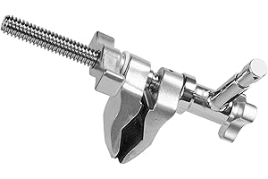 Kupo Right-Angle Super Viser Center Jaw Clamp with Indexed 5/8" Baby Pin, Heavy Duty Jaw Design, and Compact Profile for Secu
