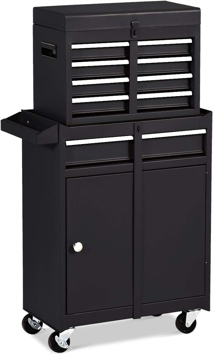 10 drawer tool box on Amazon Com Goplus 5 Drawer Rolling Tool Chest Tool Storage Box Removable Tool Cabinet Sliding Metal Organizer W Lockable Drawers Classic Black Home Improvement