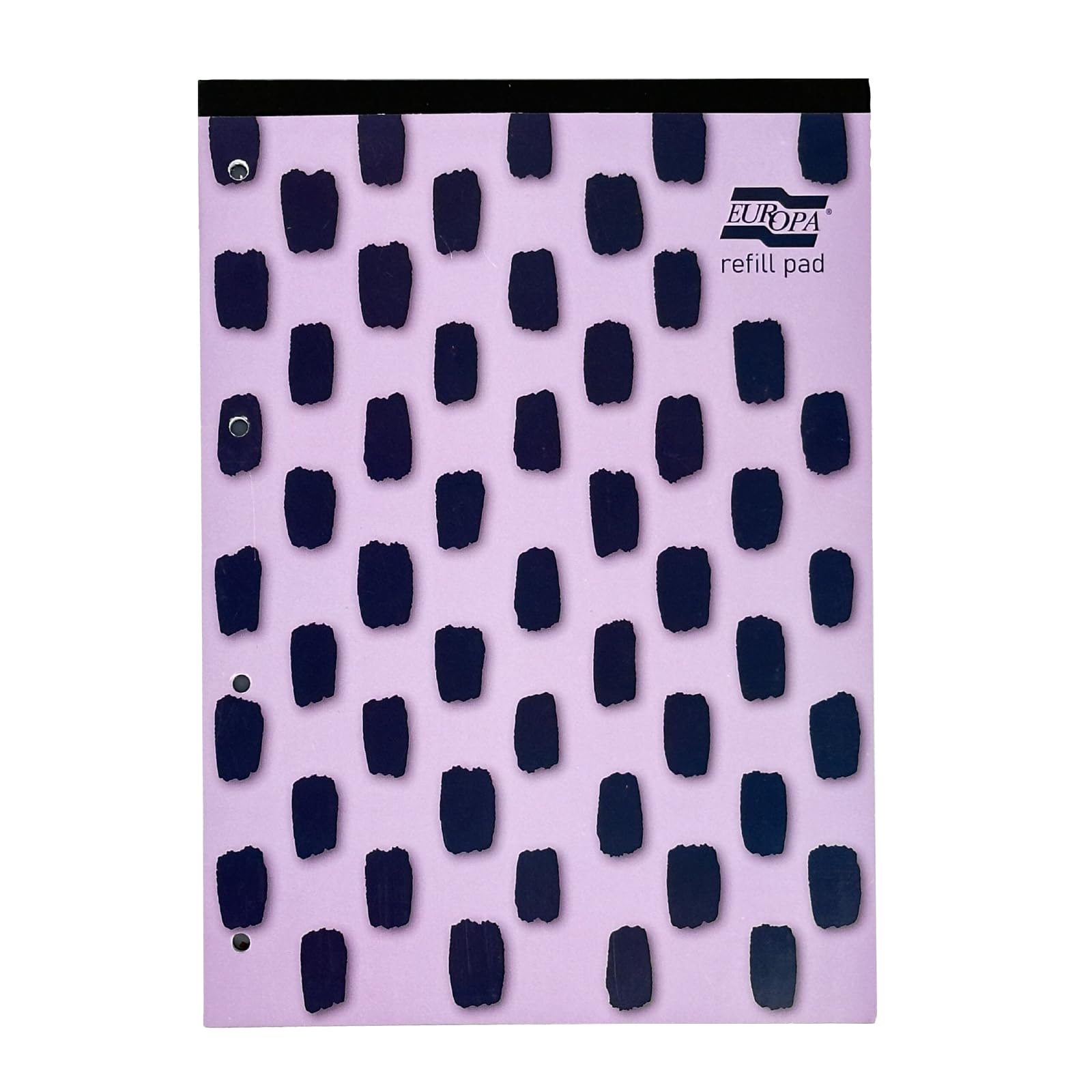 Exacompta Europa Splash - Ref EU1510Z Refill Pad, Bright Cover, 140 Lined & Margin Sheets, A4 Size with Pre Punched Pages, 4 Holes for Universal Filing, Pack of 6 Purple Cover