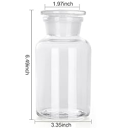 Kestun Lab Borosilicate Glass Reagent Bottle,Wide