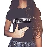 YITAN Women's Cute Juniors Tops Teen Girl Tee Funny T Shirt