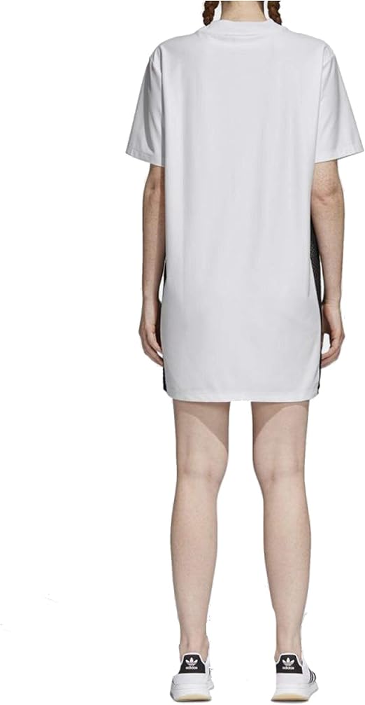 white adidas t shirt dress