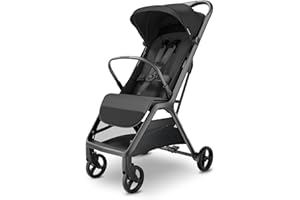 MAMA & BABY Packa Compact Travel Stroller – Lightweight, One-Hand Auto Folding, Portable & Lie-Flat Baby Stroller, Newborns and Toddlers Stroller with UPF 50+ Canopy & Mesh Ventilation