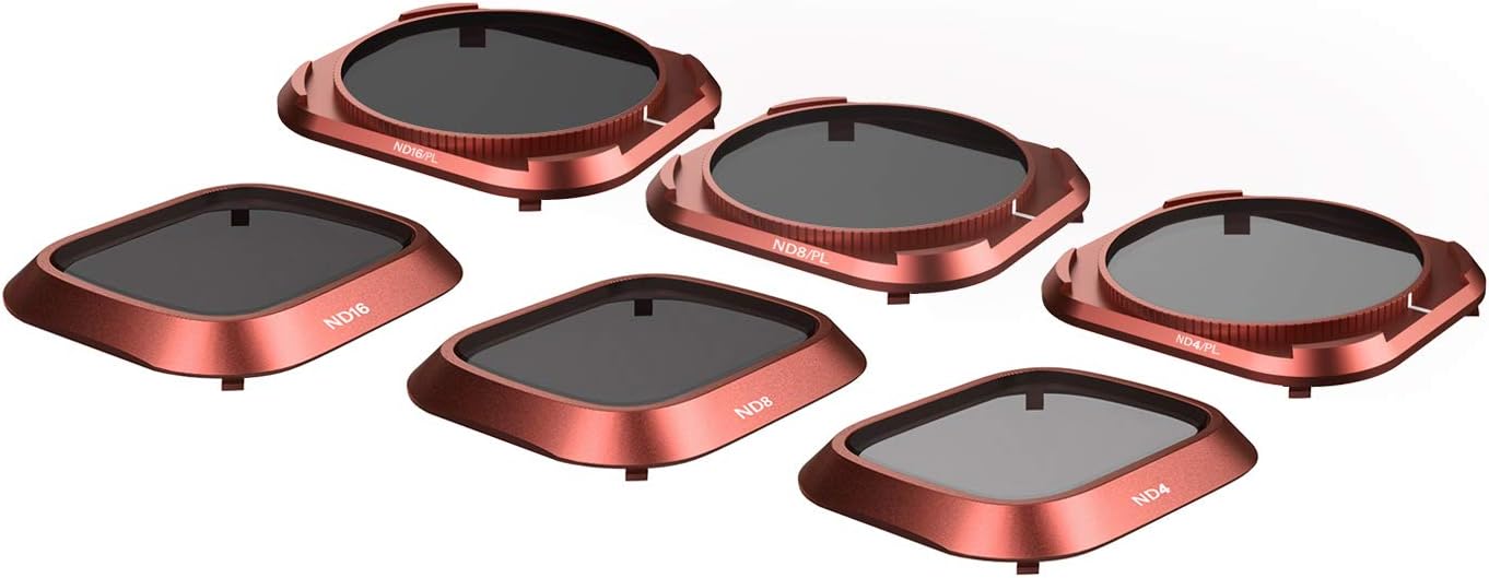 Homehod Upgraded ND Lens Filters Set Compatible with DJI Mavic 2 Pro Filter 6-Pack (ND4, ND8, ND16, ND4PL, ND8PL, ND16PL),Rotatable and Works with Gimbal Cover