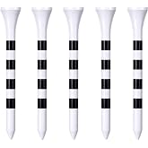 Zivisk Wooden Golf Tees 3-1/4", 2-3/4", 2-1/8", 1-1/2" Available, 100 Count (Natural Color, White, Black, Blue, Red, Green, Yellow, Pink, Orange)