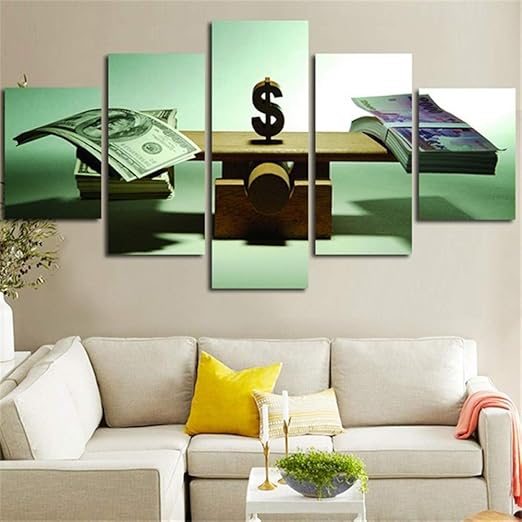 Zyqxi 5 Piezas Cuadro Lienzo Decoracion Para El Hogar Sin Marco