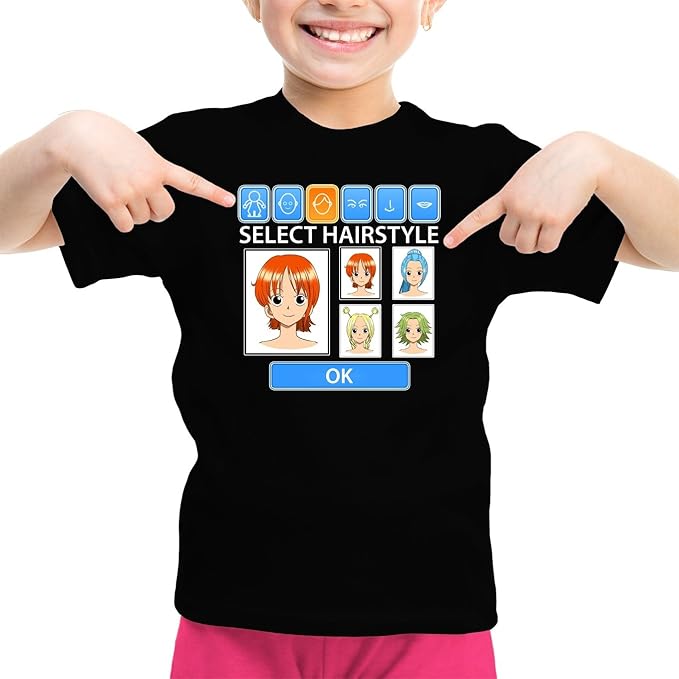 Okiwoki Parodie Auf Nami Von One Piece Manga Madchen Kinder T Shirt 772 T Shirts Amazon De Bekleidung