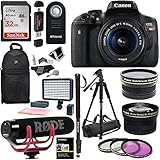 Canon EOS Rebel T6i Video Creator Kit with 18-55mm Lens + Rode Video GO Microphone + Sandisk 32GB Class 10 + Polaroid… Free shipping