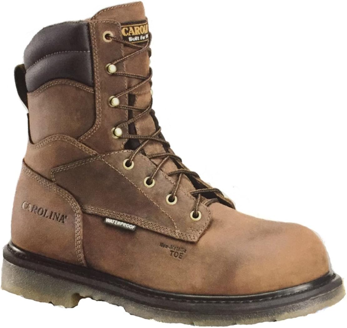 steel toe work boots with memory foam