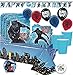 Another Dream's Black Panther MEGA Birthday Party Pack for 16 Guests Includes Plates, Cups, Napkins, Tablecover, Happy Birthday Banner, 6 Balloons, Party Pin and Birthday Candle