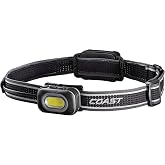 Coast RL10R 750 Lumen Rechargeable LED Headlamp with Variable Light Control and Rear Safety Signal