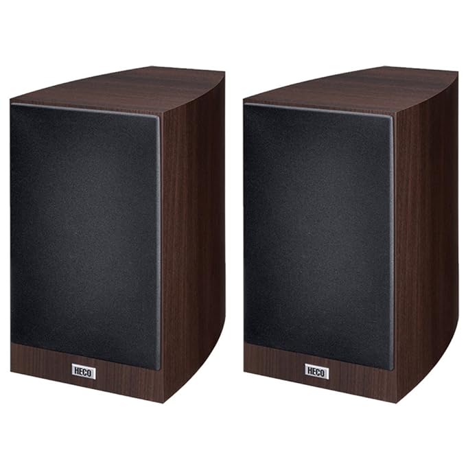 HECO Victa Prime 302 2 Wege Heimkino- und Stereo-Regallautsprecher | 1 Paar - espresso