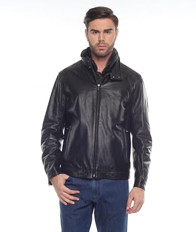 paul shark leather jacket