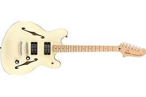 FENDER Squier Affinity Series Starcaster Electric Guitar, with 2-Year Warranty, Olympic White