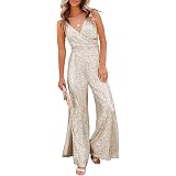 Black Womens Sequin Party Clubwear Romper Shiny Wrap V Neck Long Sleeve Shorts Jumpsuit From Other Garden Buildings - Price 37.43