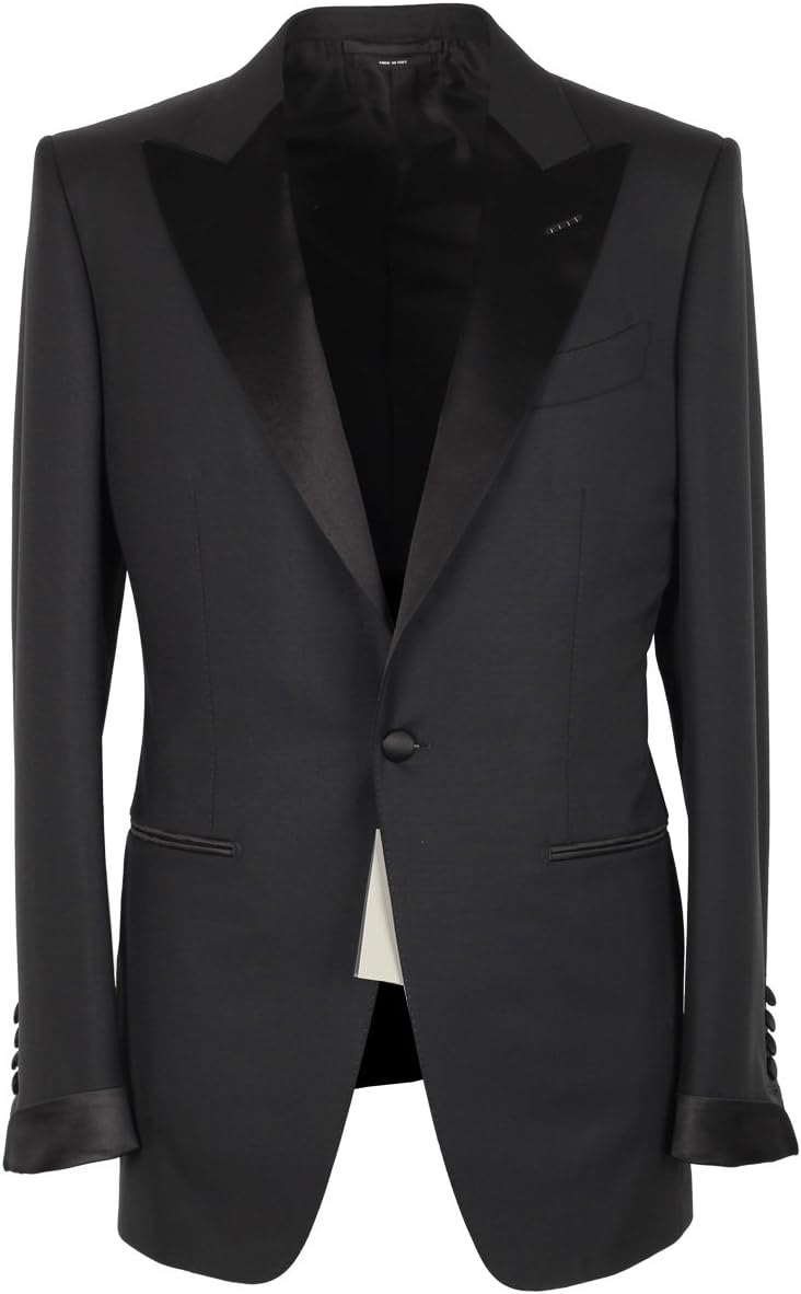 CL - Tom Ford O'Connor Black Tuxedo Smoking Suit Size 52C / 42S U.S. Fit Y