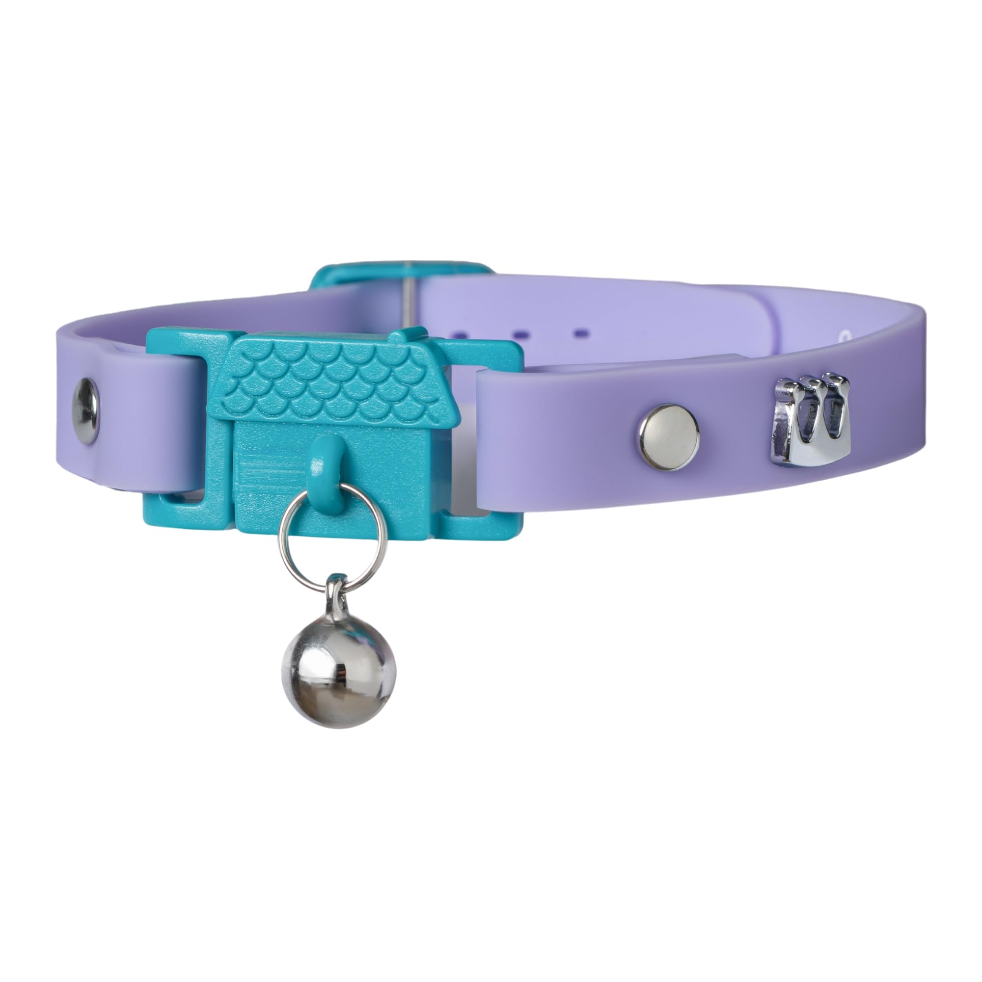 Kittyrama Cat Collar with Bell. As Seen in VOGUE. Breakaway, Quick Release, Hypoallergenic, Vet Approved. Lightweight Kitten Collar. Soft & Comfy. Mauve
