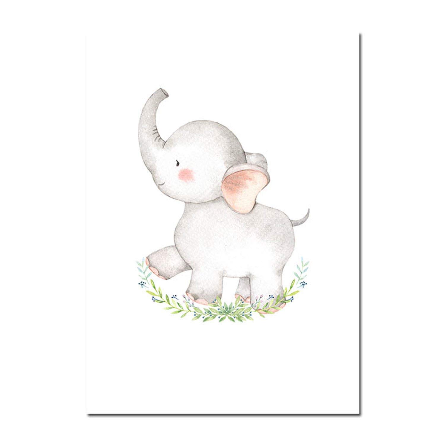 Amazon Com Nursery Canvas Poster Cartoon Woodland Animal