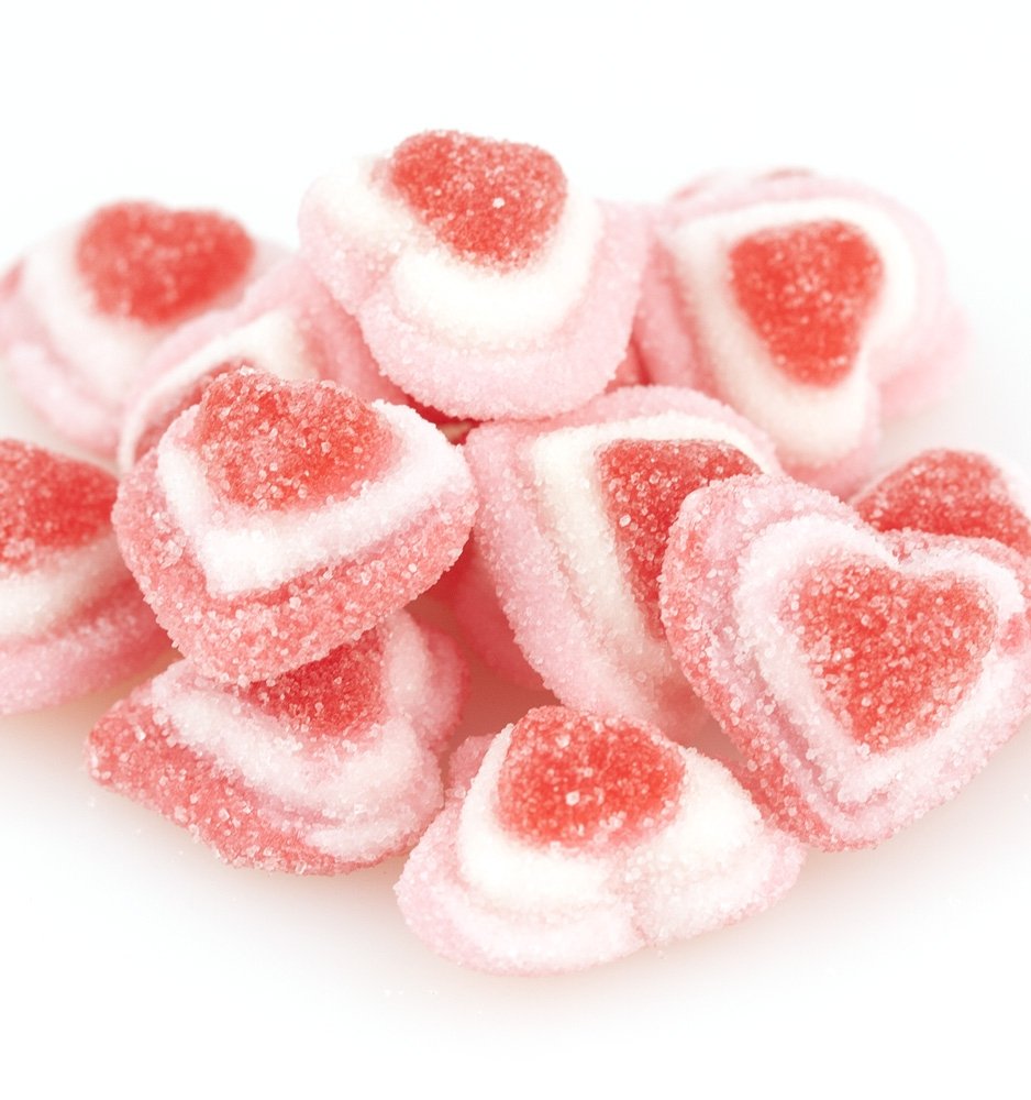 Yankee Traders Ju Jube Cherry Hearts 2 Pounds (Valentines
