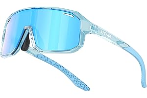 KAPVOE Kids Polarized Sunglasses, Youth Baseball Sunglasses Ages 6-14, UV400 TR90 Frame, Unisex Small Sports Glasses