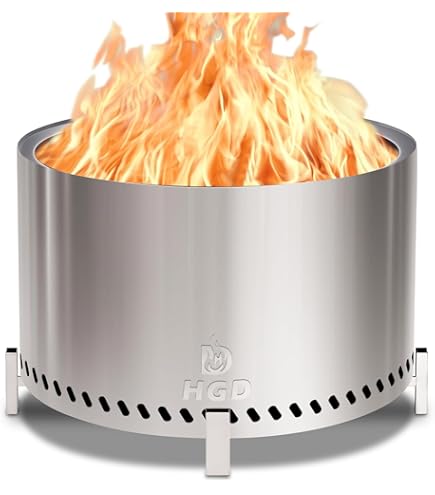 Amazon.com : Permade Smokeless Firepit Outdoor-25 Inch Large