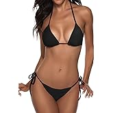 Women Two Piece Swimsuit Sexy Swimwear Halter String Triangle Bikini Sets