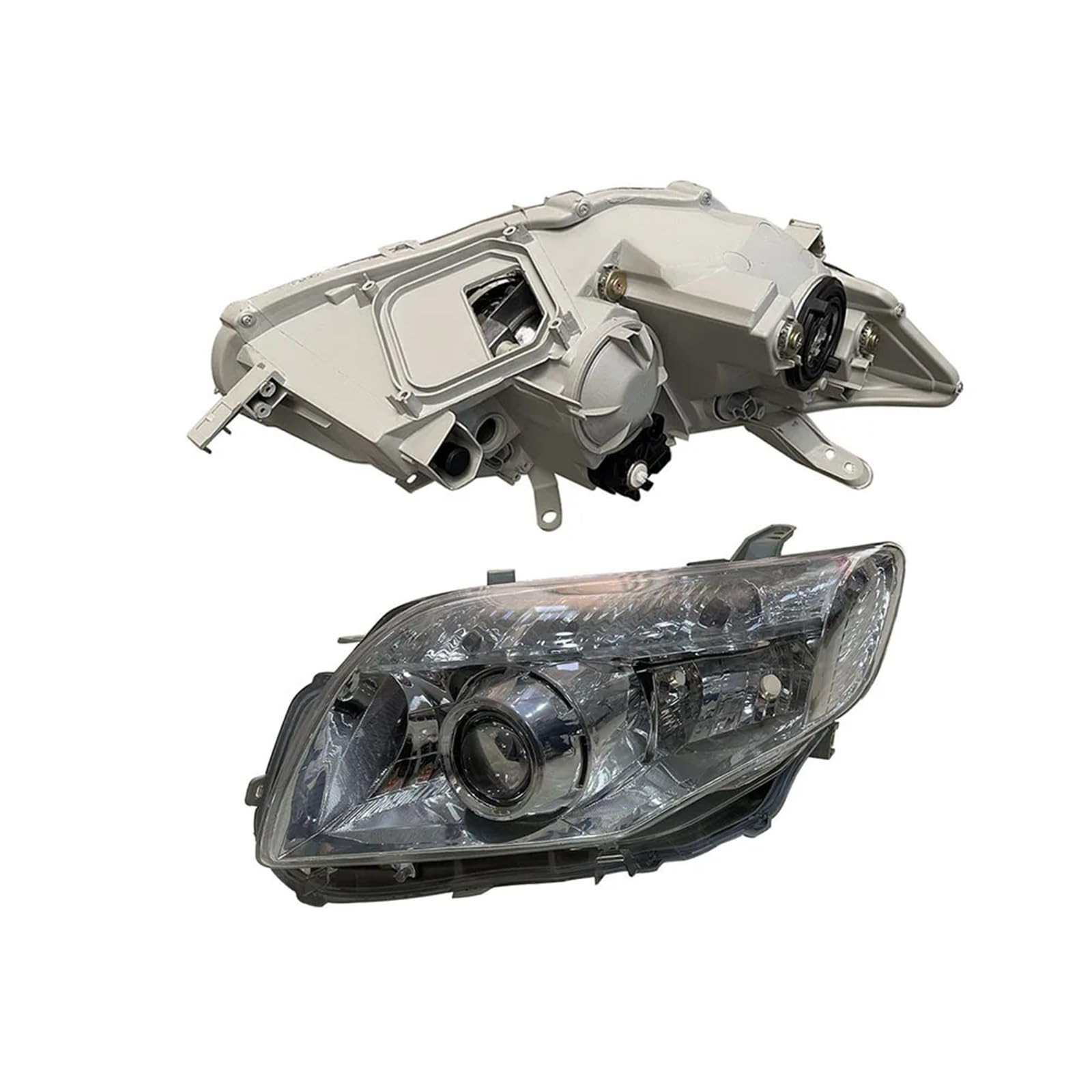 Photo 1 of 1 Pair Car Headlights Compatible With Toyota Corolla Fielider Axio Nze140 E141 Lens Automobile Headlamp 2006 To 2012(White-12-526)