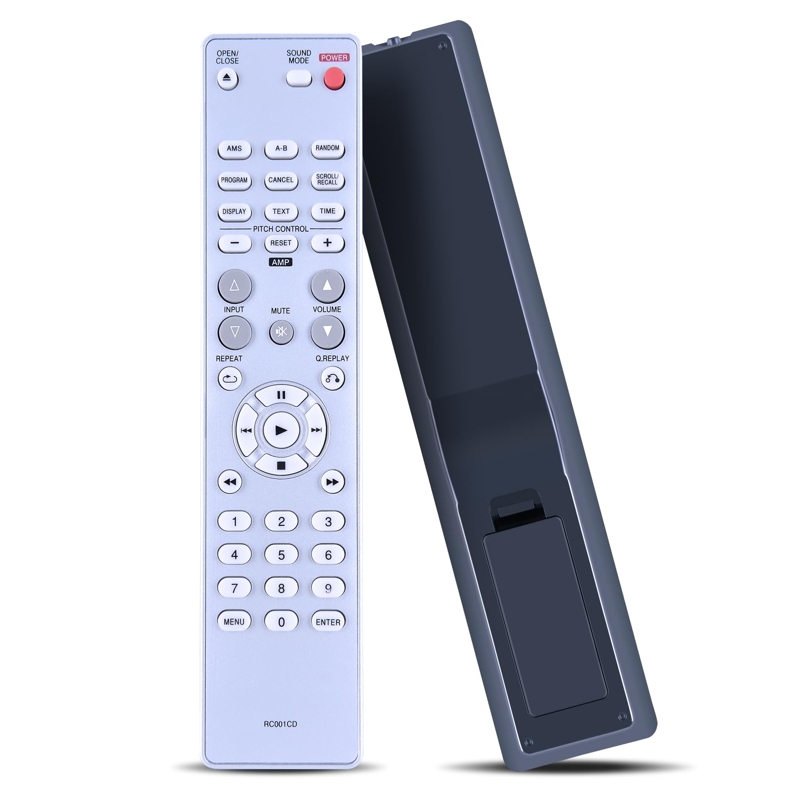 RC001CD Replacement Remote Control for Marantz CD Player Compatible with CD5001 CD5400 CD6002 CD5001/N1G CD5400/N1B CD5400/N1G CD5400/T1B 00MZK27CW0010