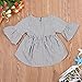 Lefyira Baby Girl Stripe Top Blouse Autumn Ruffle Sleeve Shirt Casual Clothes (12-18 Months, Black+White)