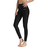 Ubestyle UPF 50+ High Waist Women's Swim Pants Swim Leggings Swimming Tights Rash Guard Pants Sun Protective