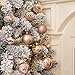 KI Store Blush Pink Christmas Balls 34pcs 2.36-Inch Christmas Tree Decoration Ornaments for Xmas Tree Holiday Wreath Garland Decor Ornaments Hooks Included