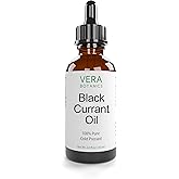 Vera Botanics BLACK CURRANT OIL 100% Pure & Natural, Unrefined, Cold-Pressed For Face, Dry Skin, Nails, Lips, Body & Hair - Reduce Hair Breakage
