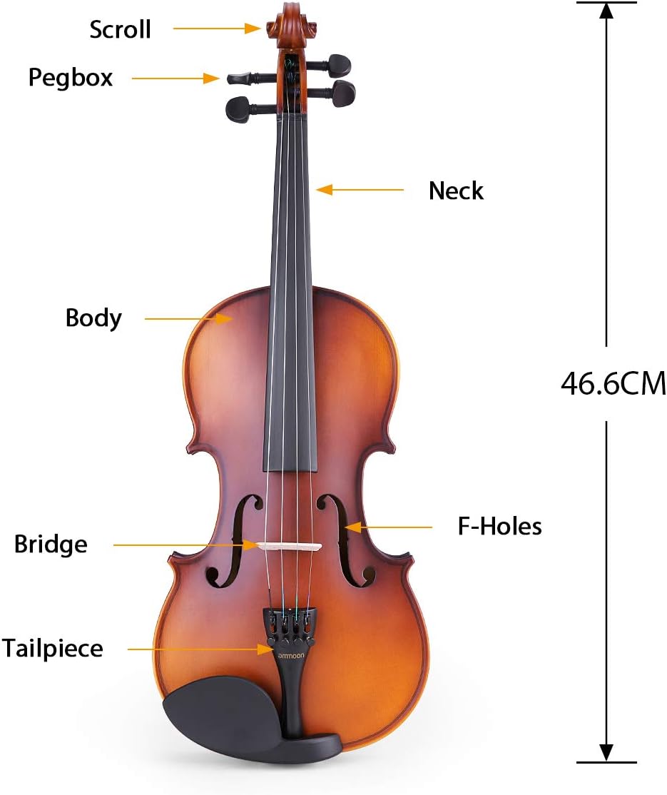 Matte Acoustique Violon Blanc Pin Plateau Buffet Erable Buffet Acajou Avec Etui De Transport Epaule Reste Accordeur Cordes Amoon Violon 1 4 Violons Instruments A Cordes