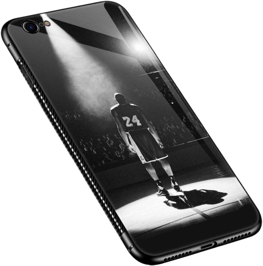 iPhone 6s Plus Case,Player in The Spotlight iPhone 6 Plus Case,Pattern Design Shockproof Non-Slip Tempered Glass Case for Apple iPhone 6s Plus/6 Plus
