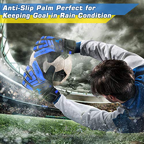 image for Jalunth Goalie Goalkeeper Soccer Gloves for Kids Youth Adults Goal Kee
