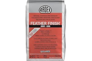 Ardex Feather Finish, Quick-Setting, Self-Drying, Cement-Based Flooring Underlayment for Smooth, Durable Floor Preparation Exceptional Bond Strength for Interior Use Gray Colored, 10 lbs