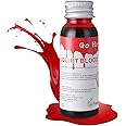 Go Ho Fake Blood Makeup(1 oz),Realistic Effects Fake Blood Washable for Scar Wound and Clothes,Easy Dry Flow Fake Blood for Eyes Drips Nose Bleeds,Halloween Blood for Cosplay SFX Zombie Vampire,Fresh
