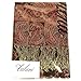 Falari Women's Woven Paisley Pashmina Shawl Wrap Scarf 80