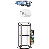 Toilet Paper Holder Stand, Freestanding Bathroom