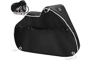 TeamObsidian Bike Cover - Outdoor Bike Storage, Bicycle Transportation or Travel Covers - Waterproof eBike Protection - For 1 to 3 Bikes - Heavy Duty Ripstop 600D Oxford Material